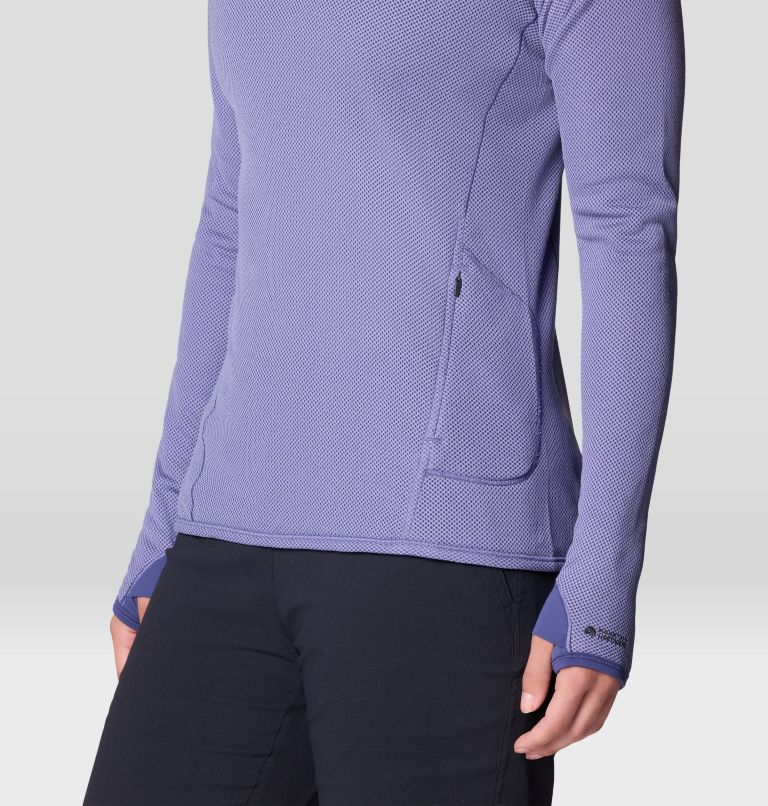 Women's Airmesh Long Sleeve Hoody, Color: Avid, image 6