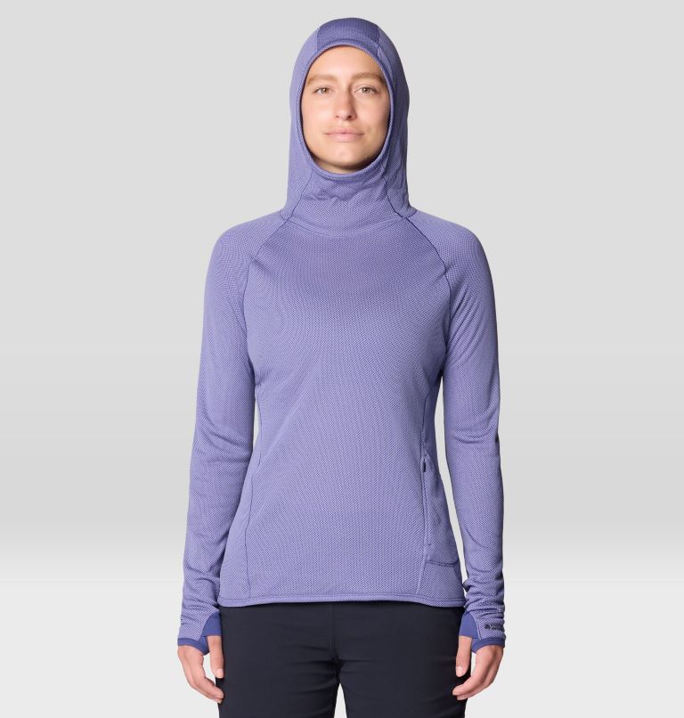 Women's Airmesh Long Sleeve Hoody, Color: Avid, image 1