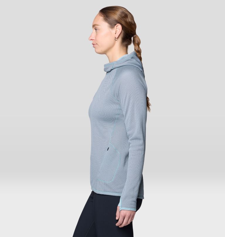 Women's Airmesh Long Sleeve Hoody, Color: Ice Shadow, image 5