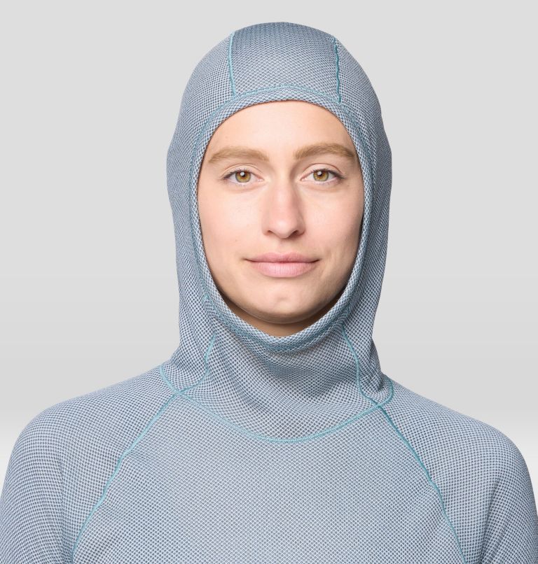 Women's Airmesh Long Sleeve Hoody, Color: Ice Shadow, image 7