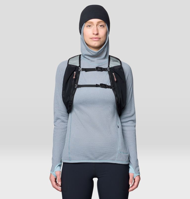 Women's Airmesh Long Sleeve Hoody, Color: Ice Shadow, image 2