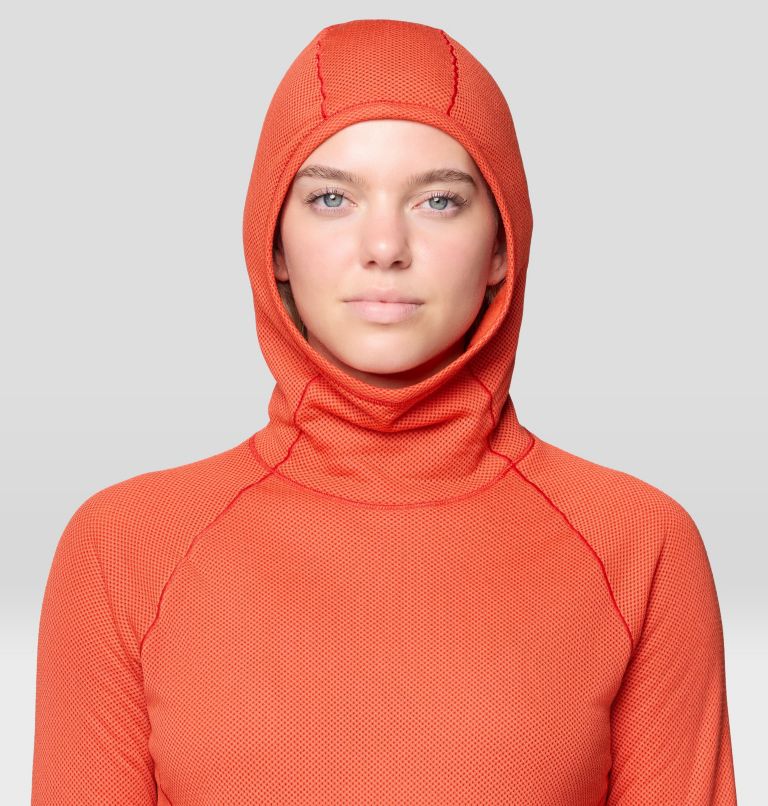 Women's Airmesh Long Sleeve Hoody, Color: Aspect, image 6