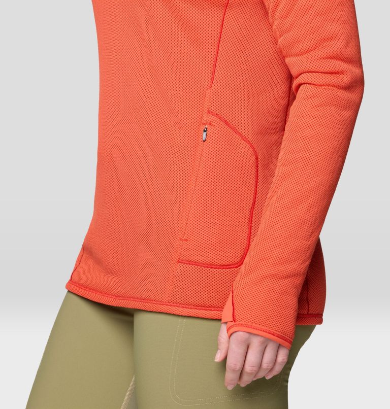 Women's Airmesh Long Sleeve Hoody, Color: Aspect, image 7