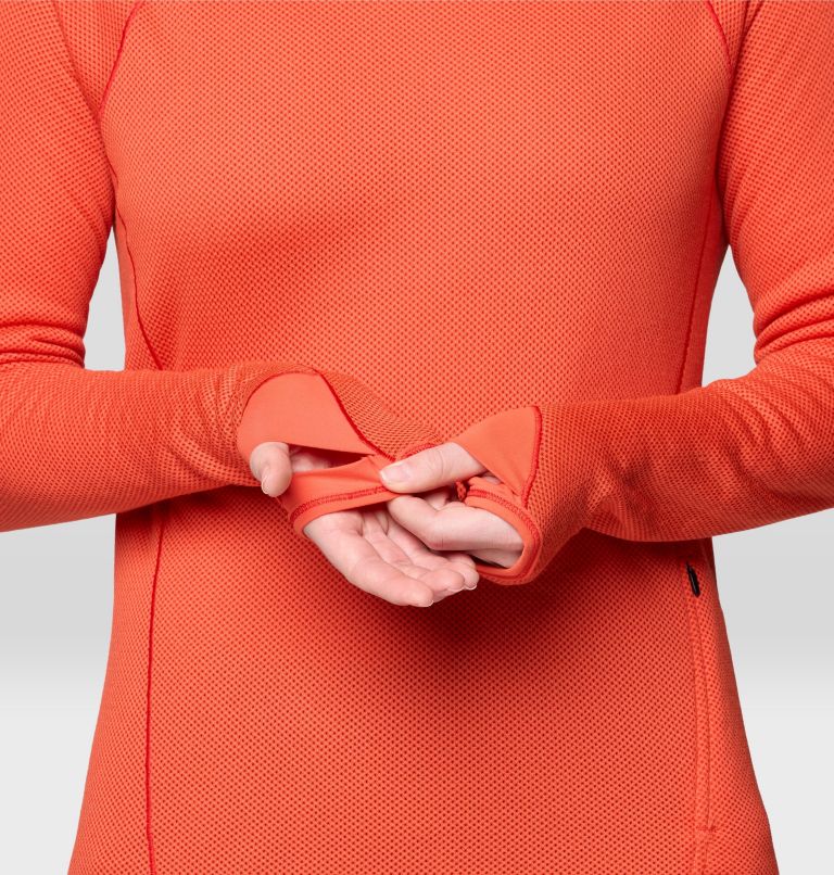 Women's Airmesh Long Sleeve Hoody, Color: Aspect, image 8