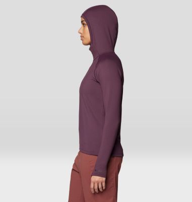 Women's Crater Lake Heavyweight Half Zip Hoody, Color: Blackberry, image 8