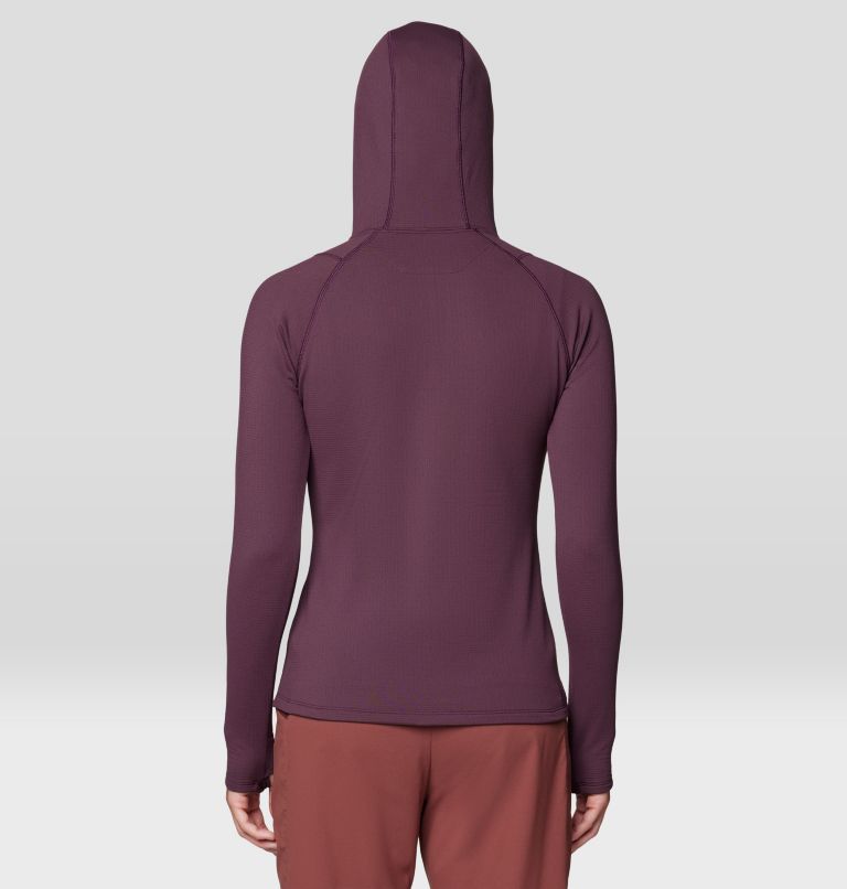 Women's Crater Lake Heavyweight Half Zip Hoody, Color: Blackberry, image 3