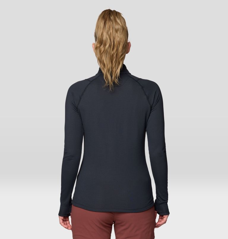 Women's Crater Lake Heavyweight Half Zip, Color: Black, image 2