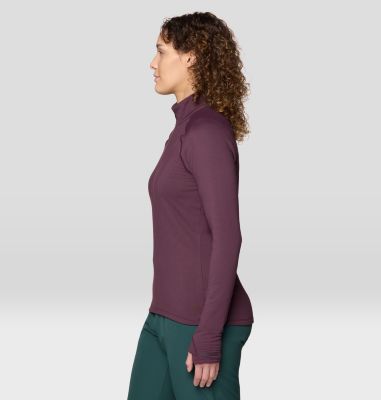 Women's Crater Lake Heavyweight Half Zip, Color: Blackberry, image 16