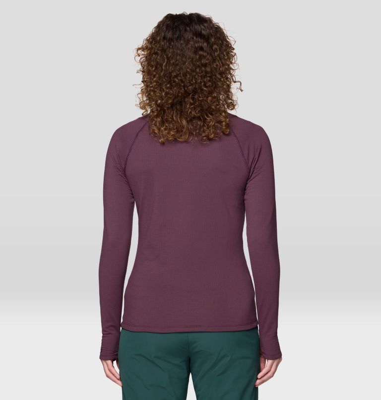 Women's Crater Lake Heavyweight Half Zip, Color: Blackberry, image 3