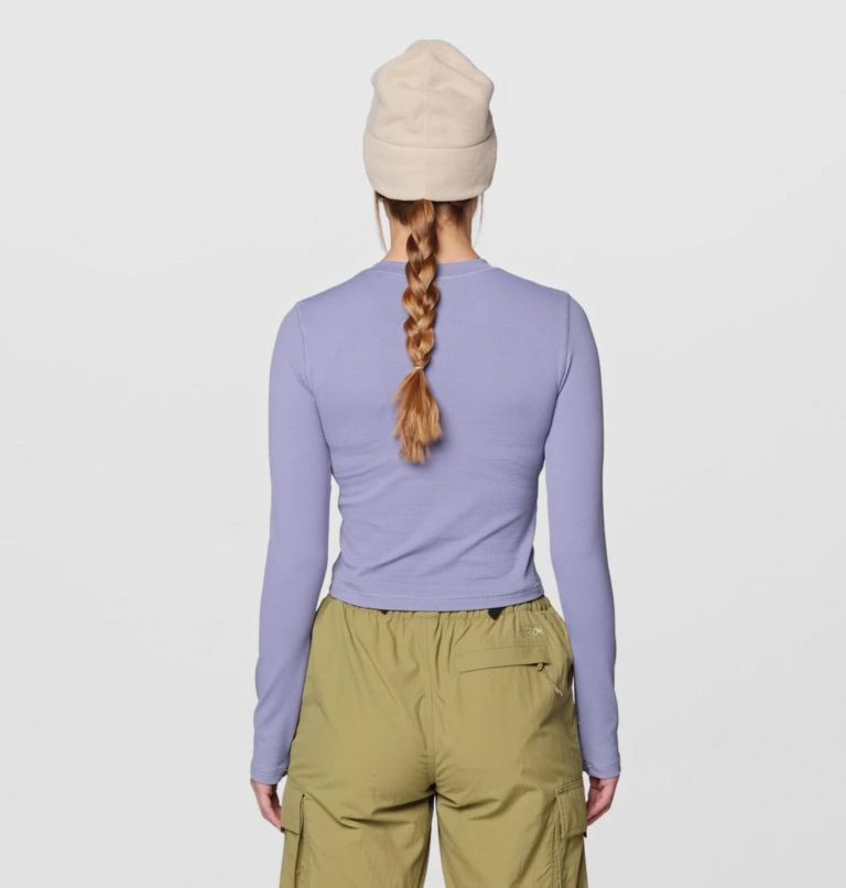 Women's Peak Knit Long Sleeve, Color: Avid