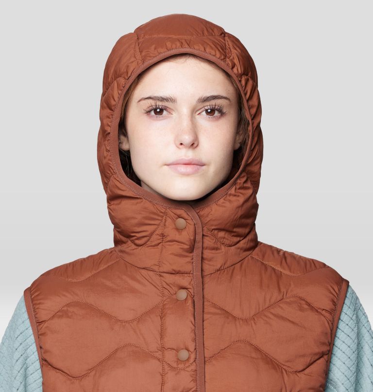 Women's Seek Out Snap Neck Vest, Color: Cocoa Brown, image 4