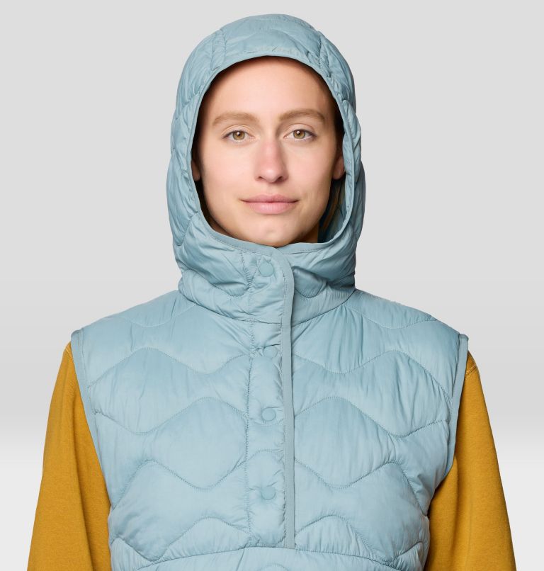 Women's Seek Out Snap Neck Vest, Color: Blue Sage, image 5