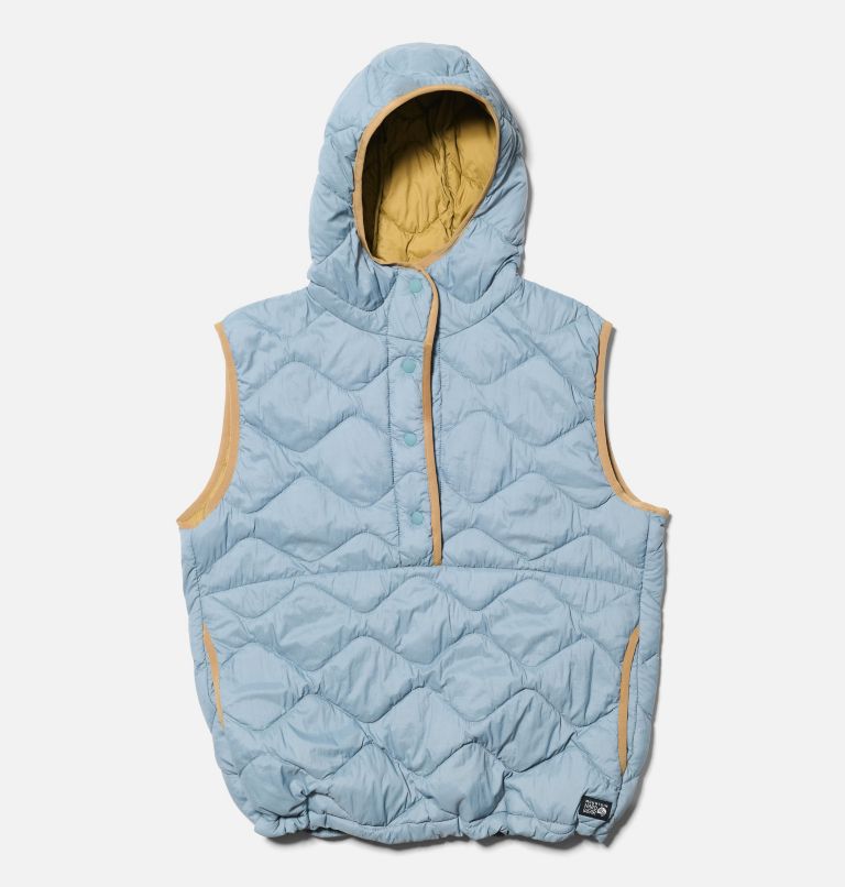 Women's Seek Out Snap Neck Vest, Color: Blue Sage, image 2