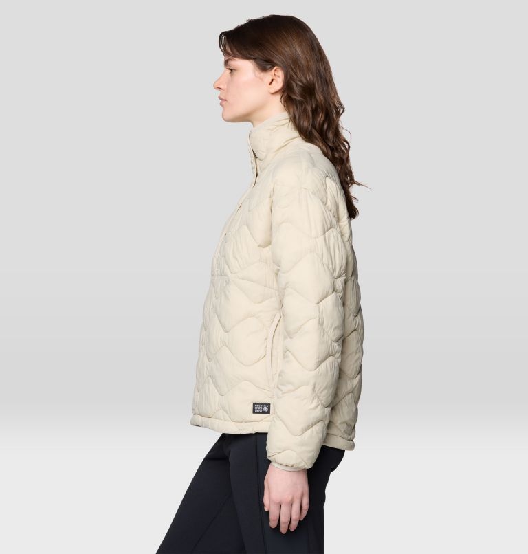 Women's Seek Out Snap Neck Pullover, Color: Fossil, image 3