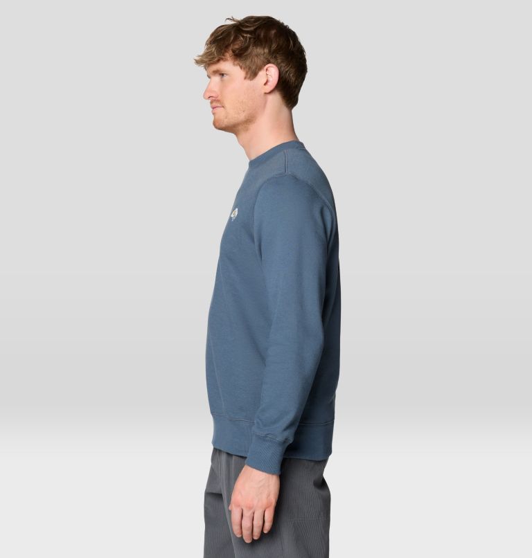 Men's MHW Box Logo Crew, Color: Moon Blue, image 3