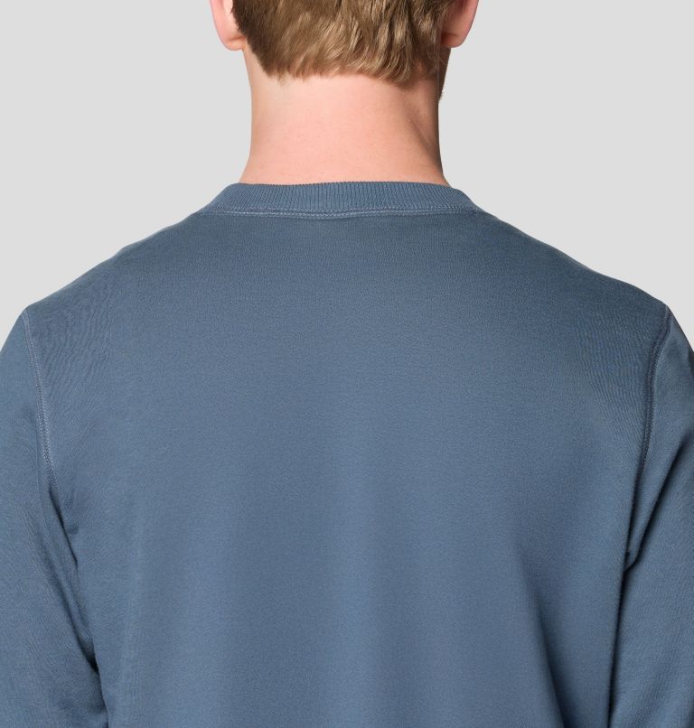 Men's MHW Box Logo Crew, Color: Moon Blue, image 5