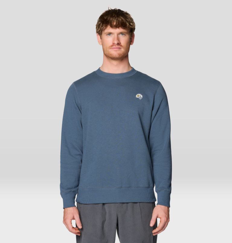 Men's MHW Box Logo Crew, Color: Moon Blue, image 1