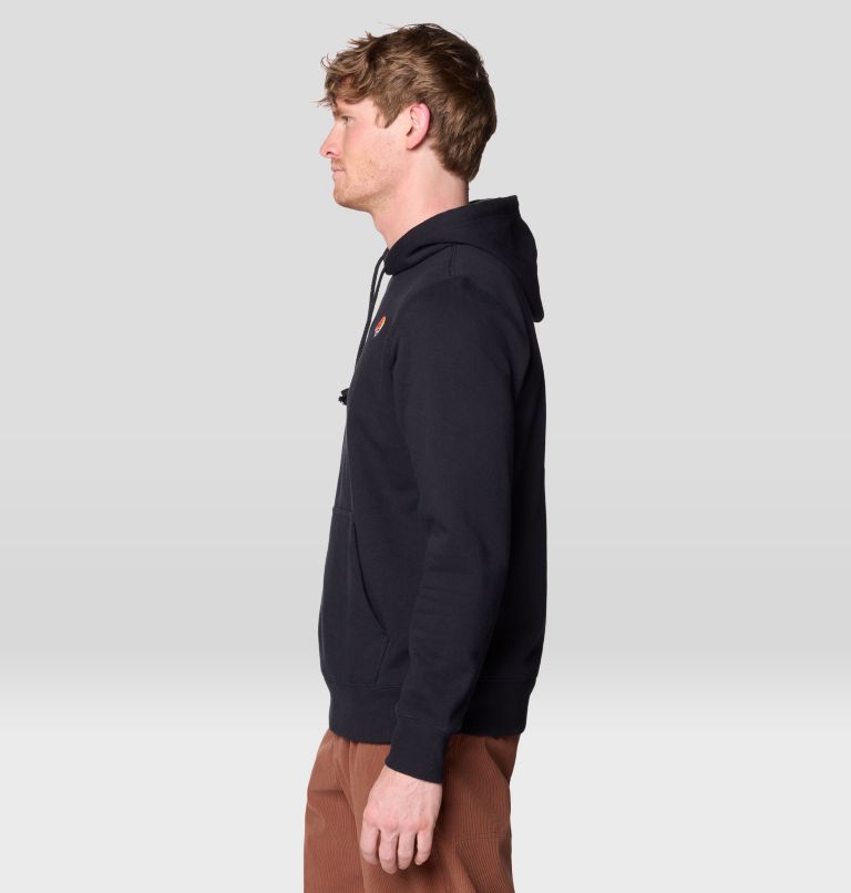 Men's Tri-Color Logo Hoody, Color: Black, image 3