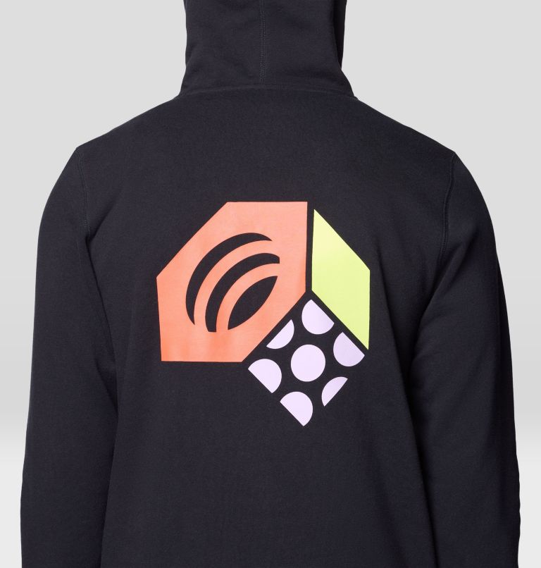 Men's Tri-Color Logo Hoody, Color: Black, image 4