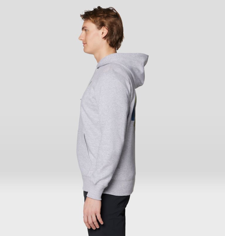 Men's Tri-Color Logo Hoody, Color: Hardwear Grey Heather, image 3