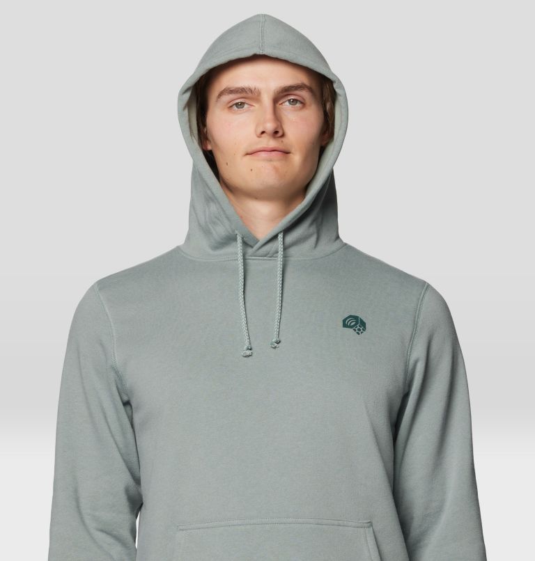 Men's Tri-Color Logo Hoody, Color: Wet Stone, image 5