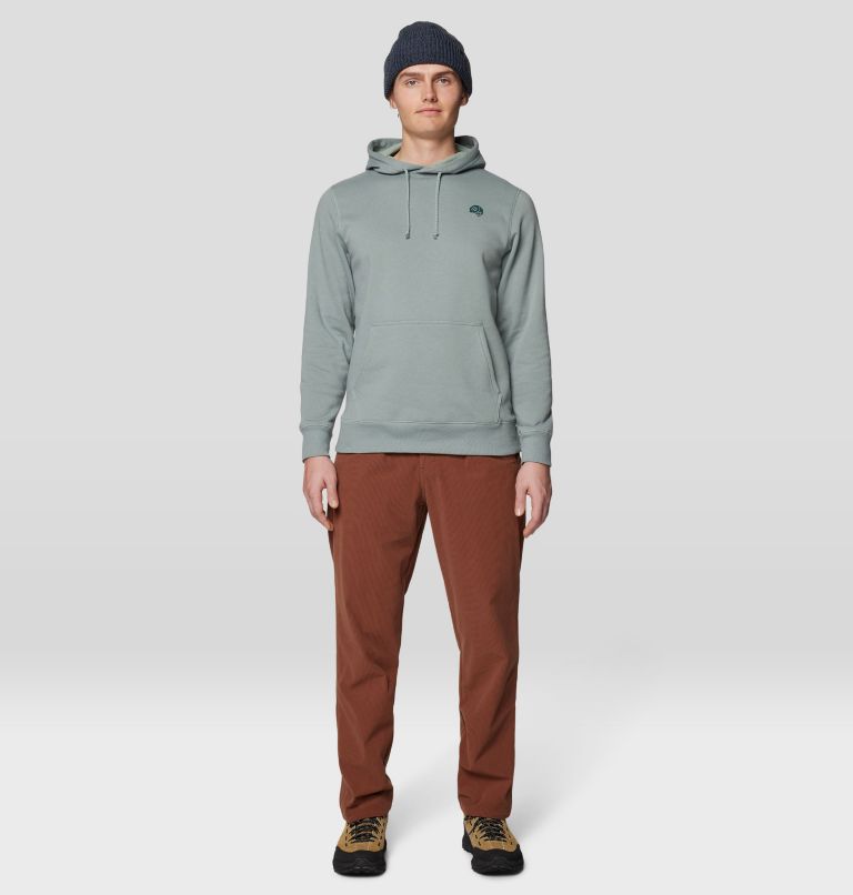 Men's Tri-Color Logo Hoody, Color: Wet Stone, image 2