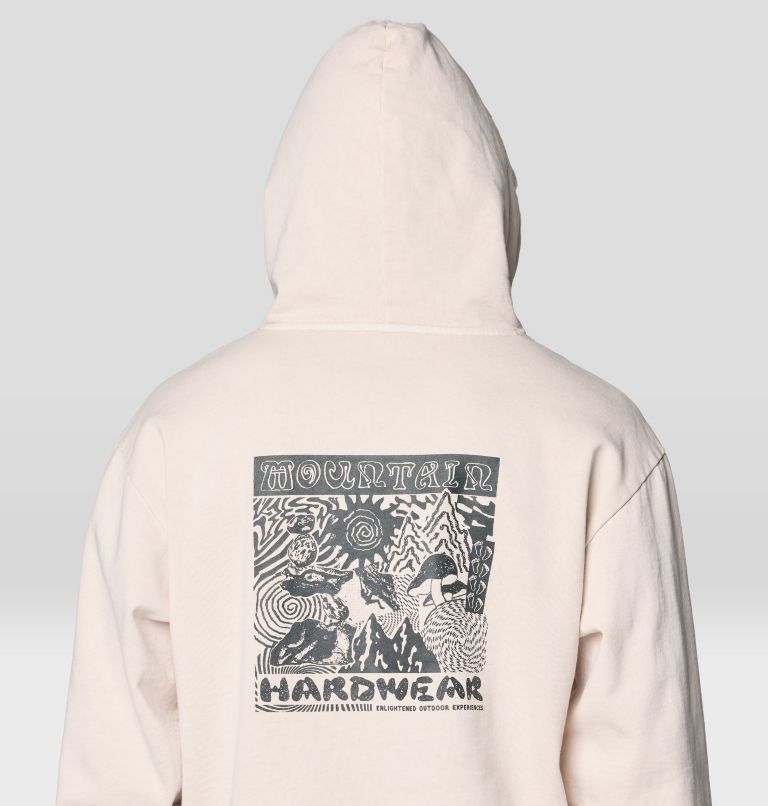 Men's Collab Graphic Hoody, Color: Fossil, image 5