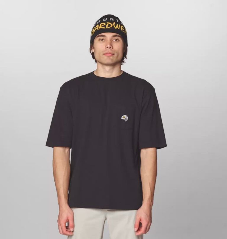 Men's MHW Logo Pocket Relaxed Short Sleeve, Color: Black