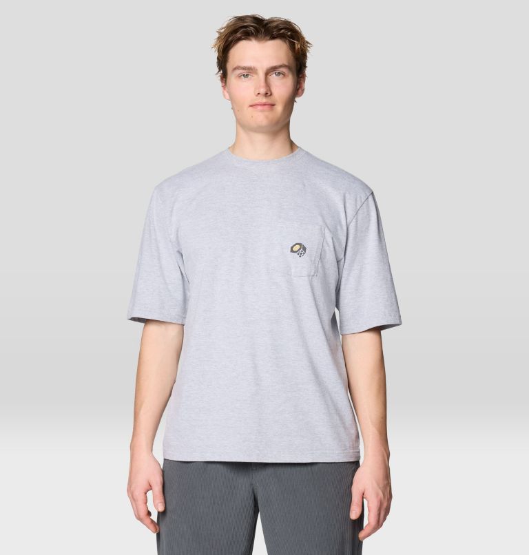 Men's MHW Logo Pocket Relaxed Short Sleeve, Color: Hardwear Grey Heather, image 1