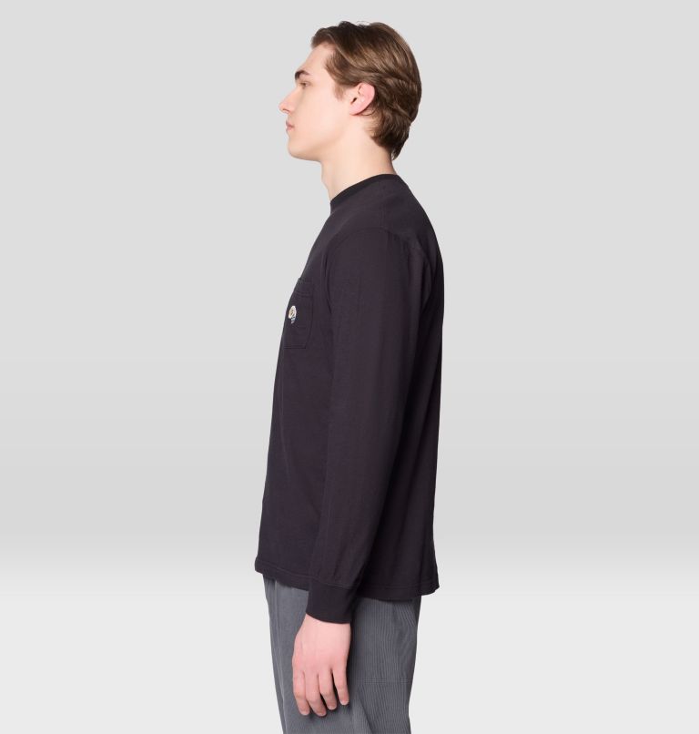 Men's MHW Logo Pocket Relaxed Long Sleeve, Color: Black, image 3