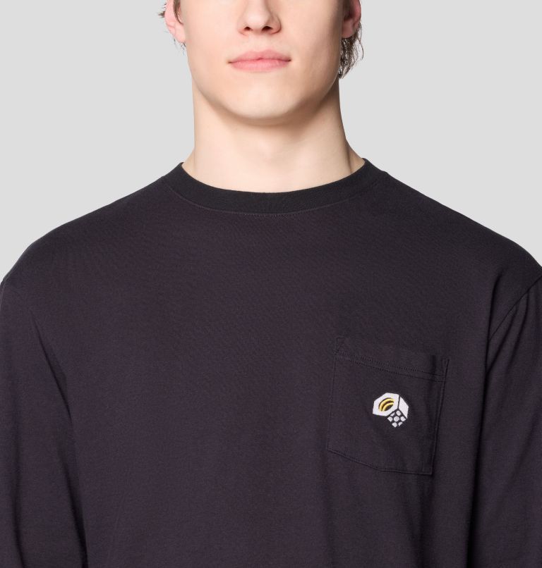 Men's MHW Logo Pocket Relaxed Long Sleeve, Color: Black, image 4