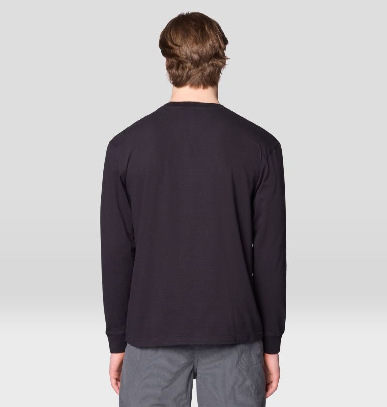 Men's MHW Logo Pocket Relaxed Long Sleeve, Color: Black, image 2