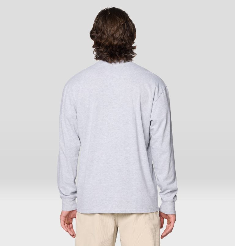 Men's MHW Logo Pocket Relaxed Long Sleeve, Color: Hardwear Grey Heather, image 2