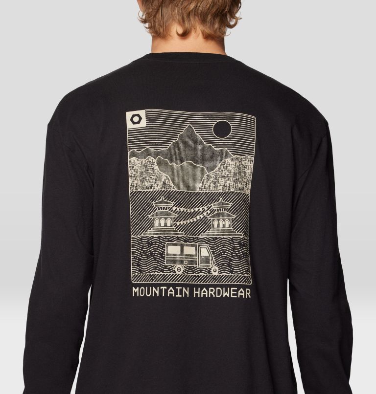 Men's Rig Graphic Relaxed Long Sleeve, Color: Black, image 5