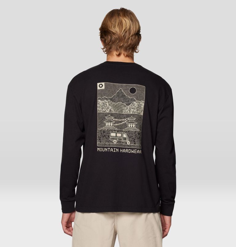 Men's Rig Graphic Relaxed Long Sleeve, Color: Black, image 2