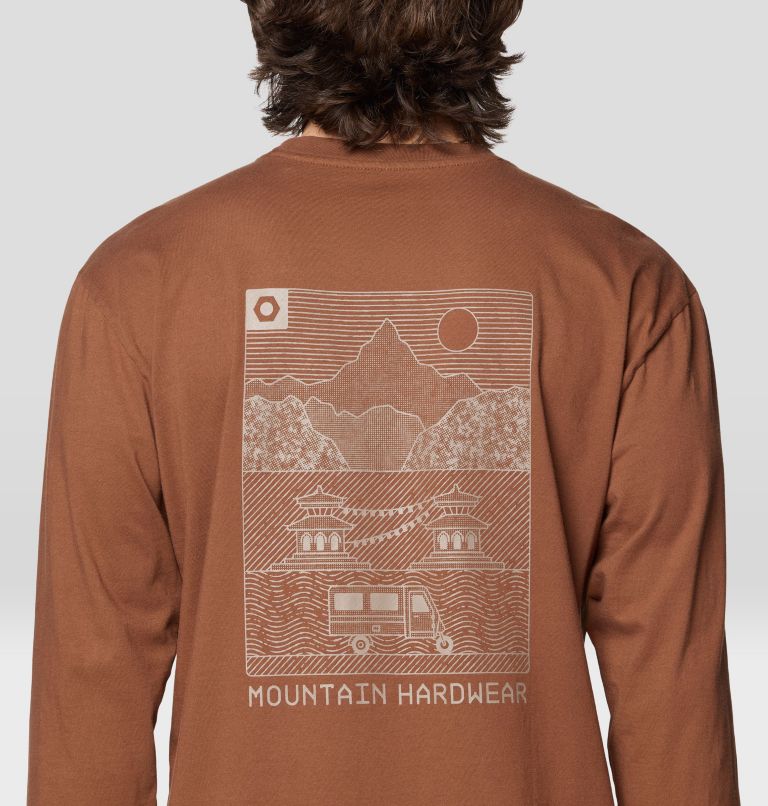 Men's Rig Graphic Relaxed Long Sleeve, Color: Cocoa Brown, image 5