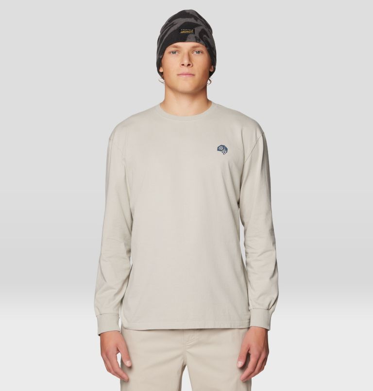 Men's Rig Graphic Relaxed Long Sleeve, Color: Oyster Shell, image 1