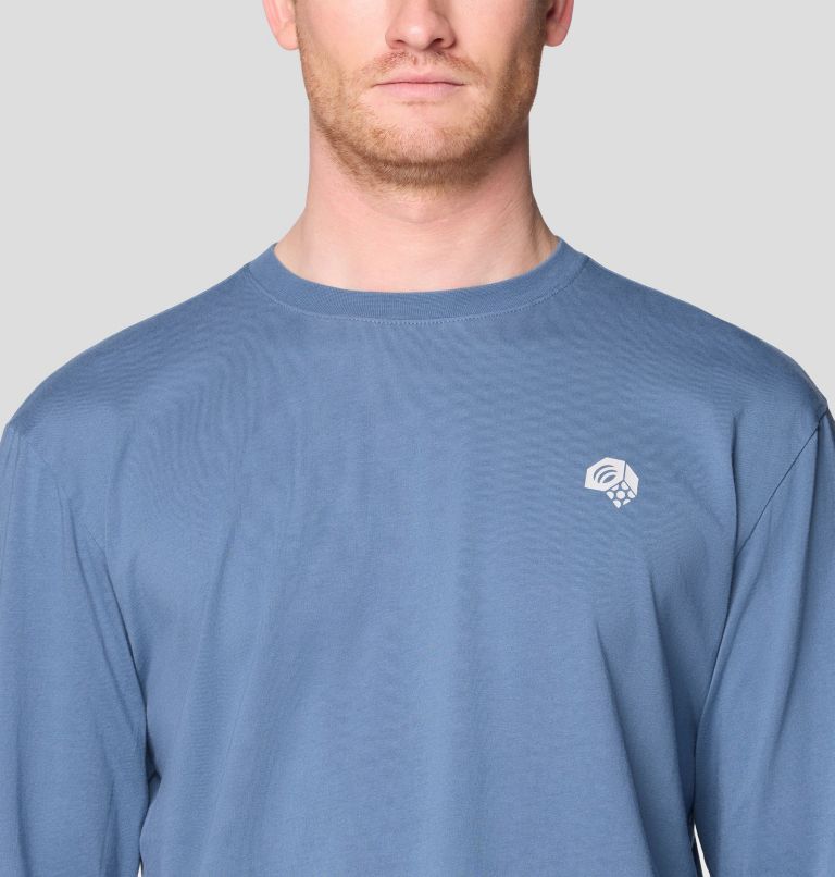 Men's Rig Graphic Relaxed Long Sleeve, Color: Adriatic Blue, image 4