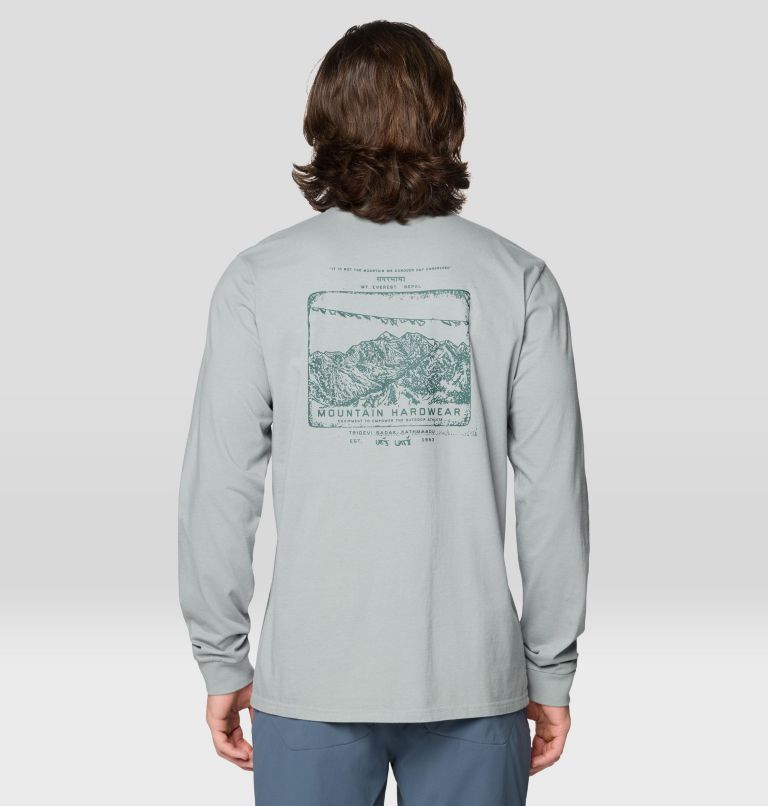 Men's MHW Big Mountain Long Sleeve, Color: Wet Stone, image 2