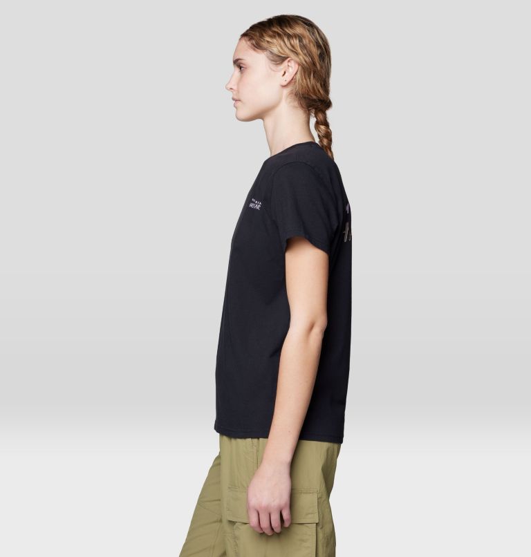 Women's MHW Logo Short Sleeve, Color: Black, image 3