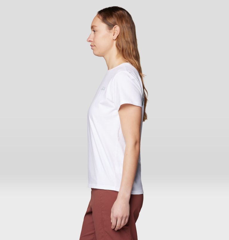 Women's MHW Logo Short Sleeve, Color: White, image 3