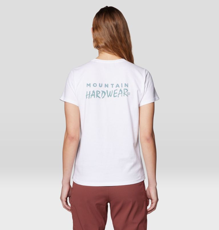 Women's MHW Logo Short Sleeve, Color: White, image 2