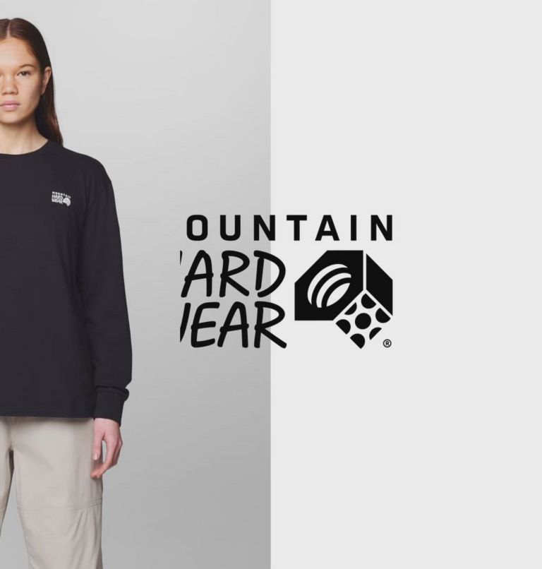 Women's MHW Logo Boxy Long sleeve, Color: Black