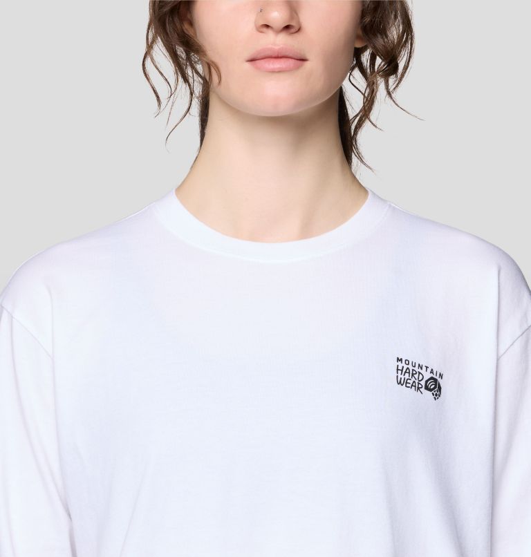 Women's MHW Logo Boxy Long sleeve, Color: White, image 4