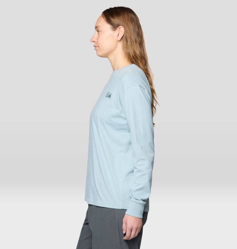 Women's MHW Logo Boxy Long sleeve, Color: Ice Shadow, image 3