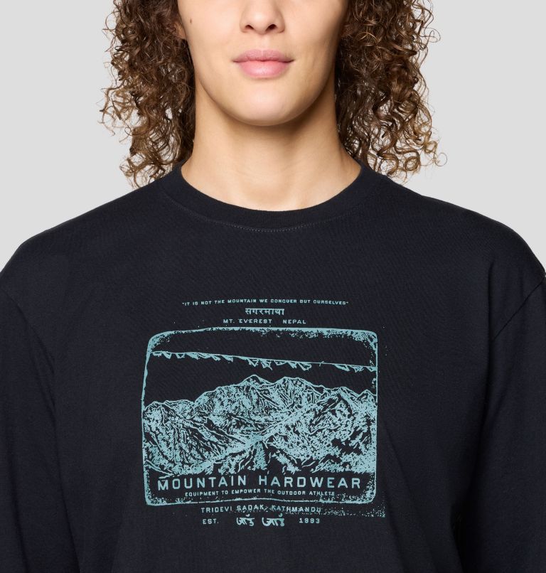 Women's In the Mountains Boxy Crop Long Sleeve, Color: Black, image 4
