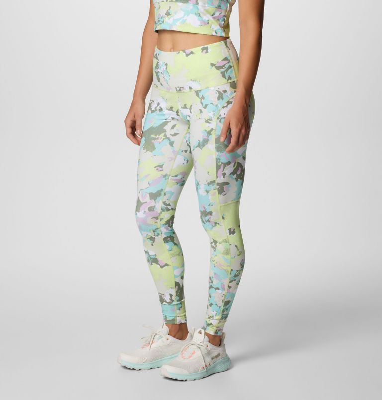 Women's PFG Open Water Printed Leggings, Color: Spring Yellow Wildblooms, image 3