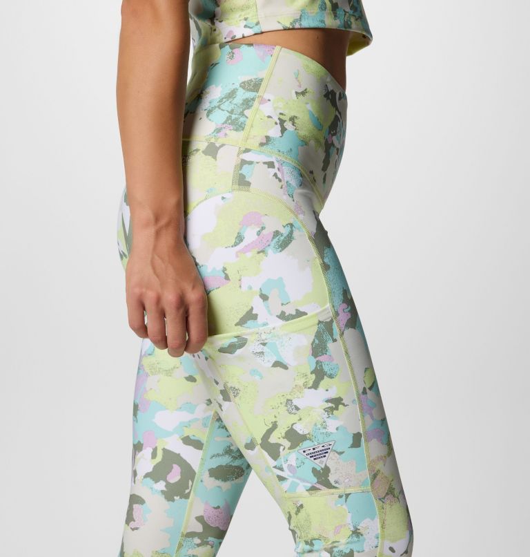 Women's PFG Open Water Printed Leggings, Color: Spring Yellow Wildblooms, image 6