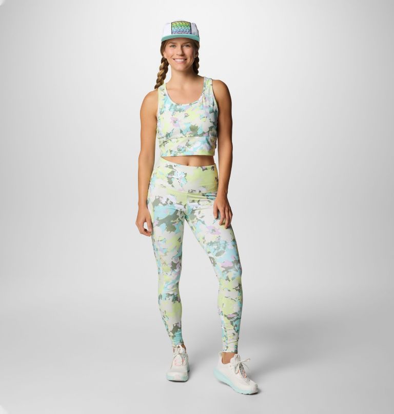 Women's PFG Open Water Printed Leggings, Color: Spring Yellow Wildblooms, image 7