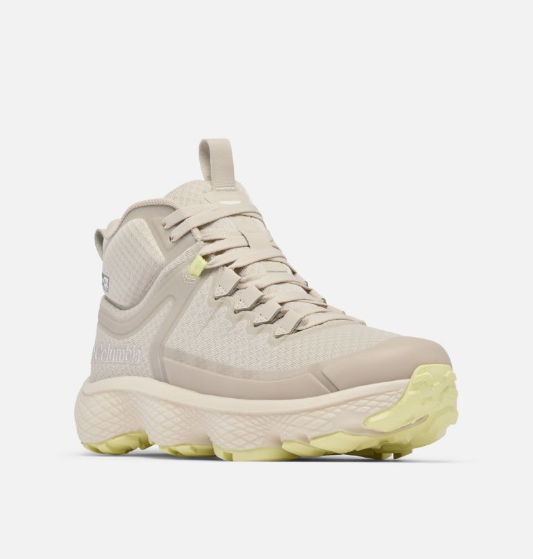 Women's Escape Thrive Titanium OutDry Mid Shoe, Color: Cloud Grey, Citron Haze, image 3